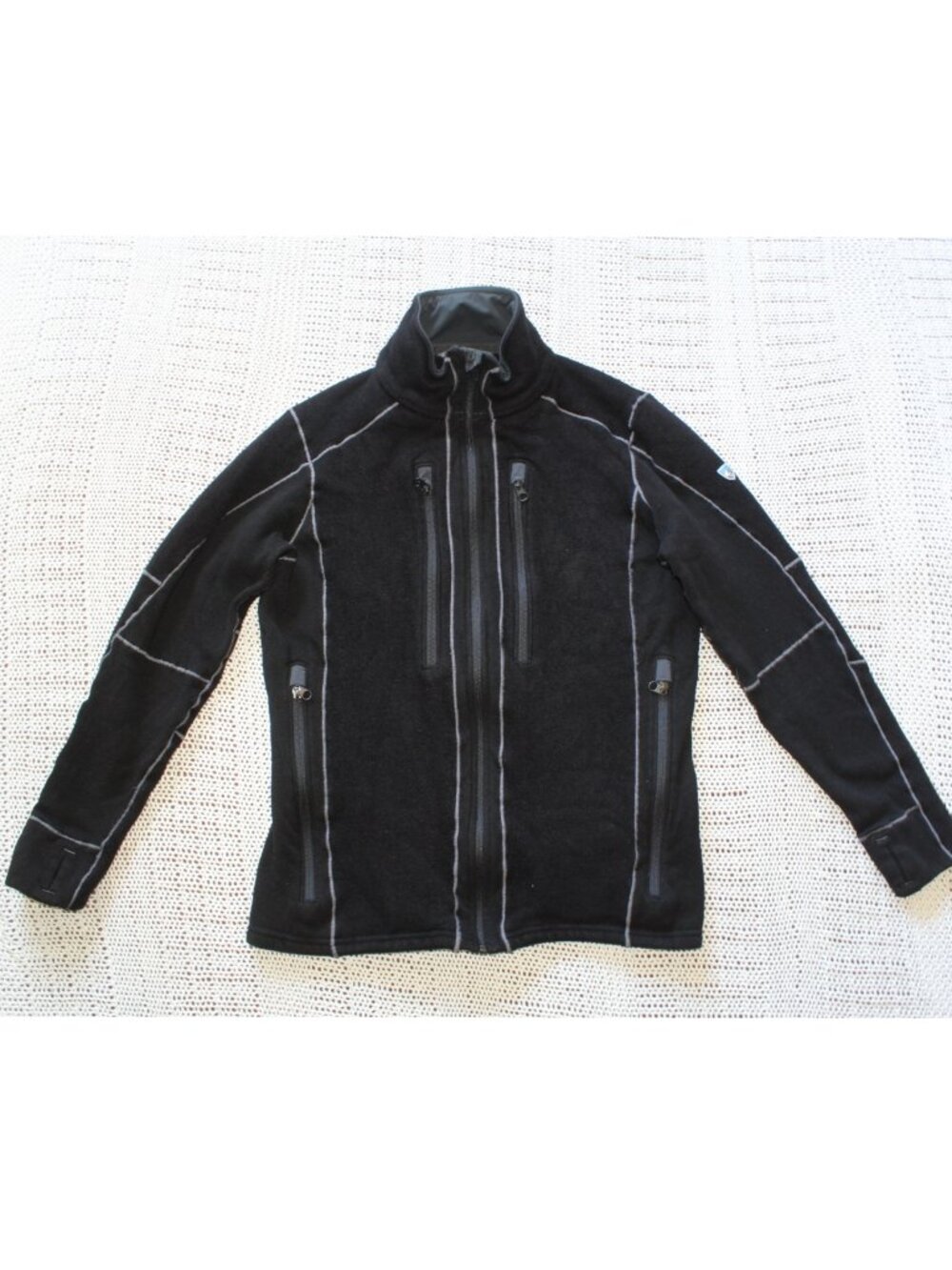 Kuhl Interceptr Fleece Men's Jacket size Small Black Full Zip Outdoor Winter